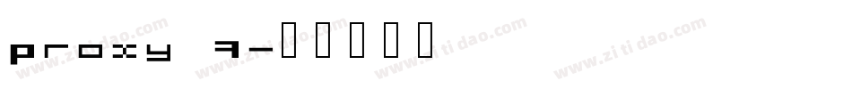 Proxy 7字体转换